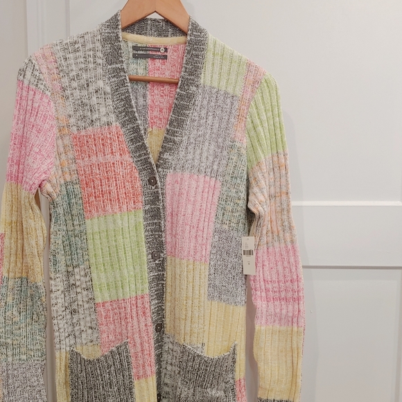 Anthropologie Multicolor Patchwork Cardigan - Picture 7 of 8